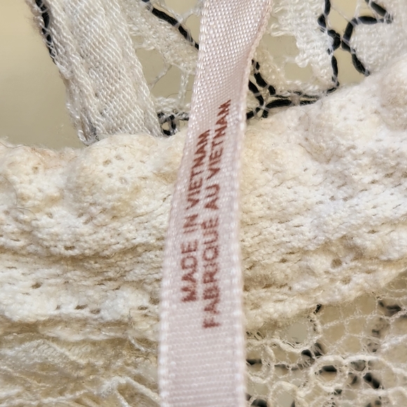 FREE PEOPLE Women's Tell Tale Small Gray Sheer Lace Tunic Whimsigoth Fairy Top - Picture 7 of 13